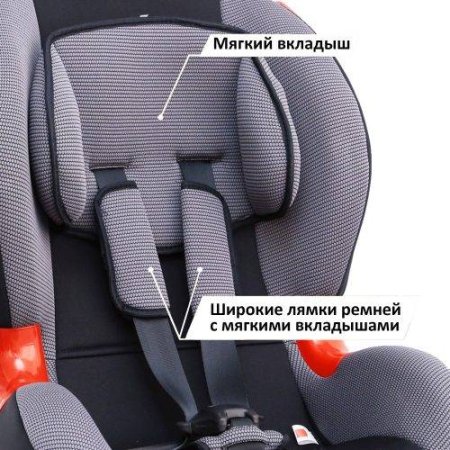 Автокресло Siger КОКОН Isofix Серый