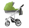 Bebetto детская коляска 2 в 1 Magnum 193 цвет зеленый,рама белая