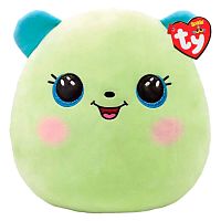 Ty Мягкая игрушка Squish-a-Boos Зелёный мишка Clover, 25 см					