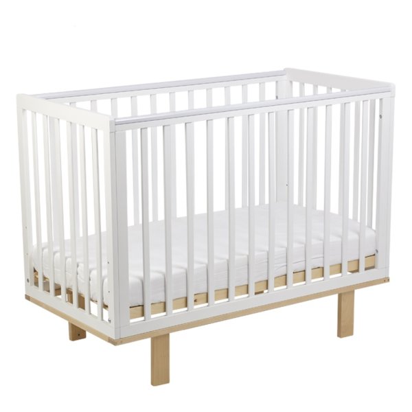 Polini kids Кроватка детская Simple 340 / белый- натуральный