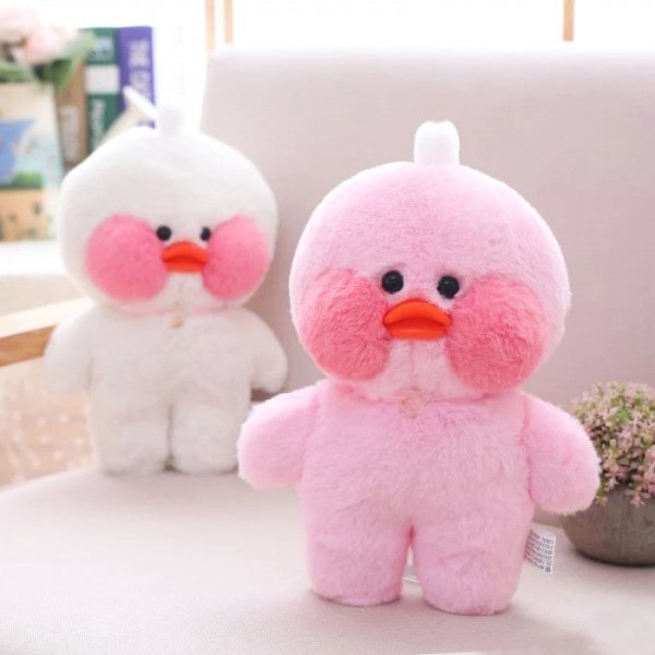 BDC Игрушка мягкая Утка Лалафанфан Lalafanfan Duck в ассортименте / белый