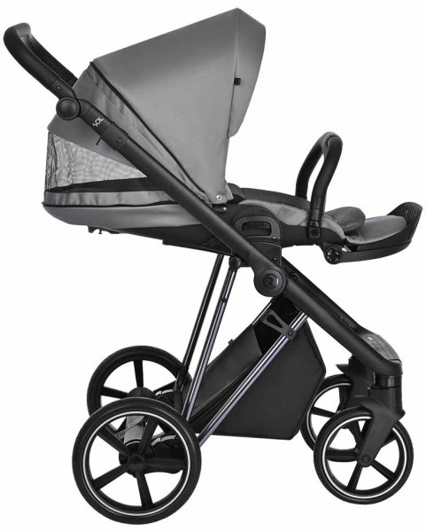 Roan Коляска 2 в 1 Sol Lux / цвет Cloud Grey (серый, рама никель, ручка черная)