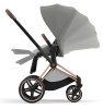 Коляска 2в1 Priam IV Rosegold+сп.блок CYBEX (Mirage Grey)
