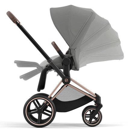 Коляска 2в1 Priam IV Rosegold+сп.блок CYBEX (Mirage Grey)