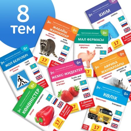 Книги по методике Г. Домана на казахском языке, набор 8 шт.