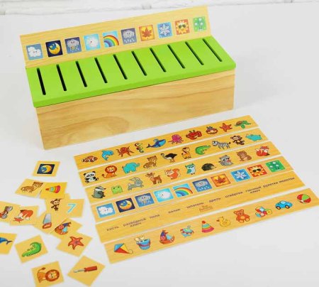 Лесная мастерская Деревянный сортер "Развиваем внимание и память"