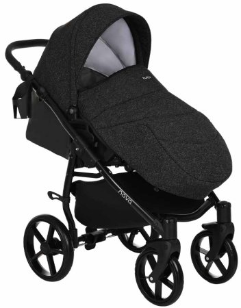 Tutis Коляска 2 в 1 Novo Reflective / цвет кожа Black - Black Reflective Print (черный)
