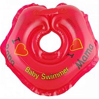 Круг на шею для купания Baby Swimmer BS21R (3-12 кг) / цвет красный
