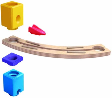 Hape Конструктор лабиринт "Супер спираль" с шариком и ксилофоном, 129 элементов