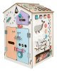Bunny Board Бизиборд домик развивающий "Дом с китом" со светом, большой
