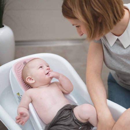 Angelcare Горка для купания Bath Support Mini / цвет светло-розовый для купания младенца