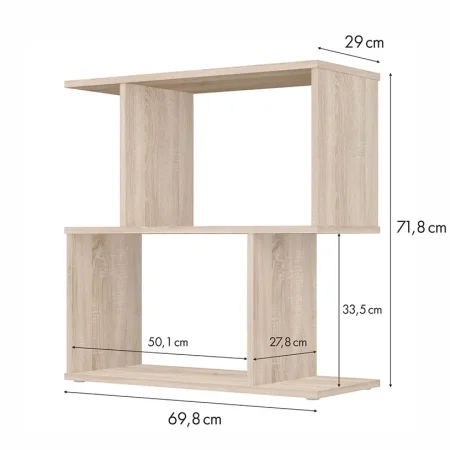 Polini Home Стеллаж фигурный Smart, 2 секции / цвет дуб