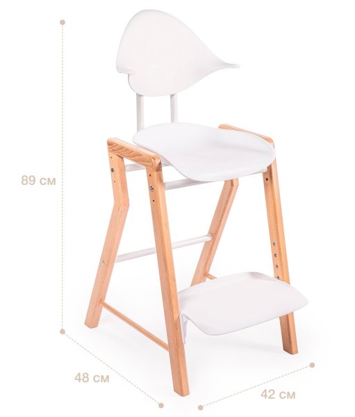 Happy Baby Стул для кормления Ecolux 91004 / цвет белый
