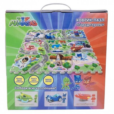 игрушка PJ Masks Коврик-пазл Город Героев (9 сегментов)