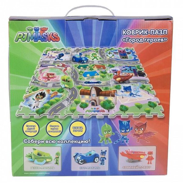 игрушка PJ Masks Коврик-пазл Город Героев (9 сегментов)