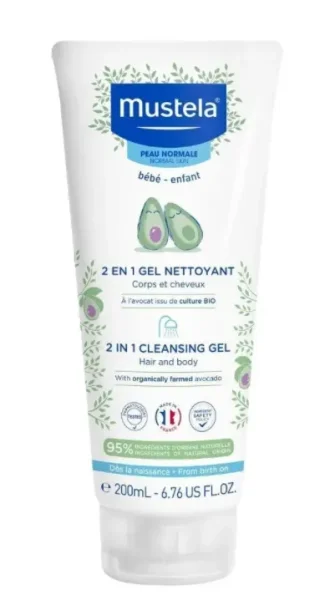MUSTELA BEBE Гель для купания 2 в 1 (для норм. кожи) 200 мл G307