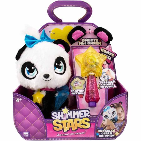 Shimmer Stars Плюшевая "Панда Пикси", 20 см