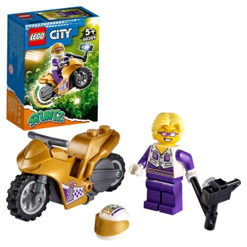 Lego City Конструктор "Трюковый мотоцикл с экшн-камерой"