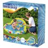 Bestway Надувной бассейн Splash & Learn с навесом от солнца 52378 / цвет голубой, белый