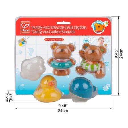 Hape Игрушки для купания "Тедди и его друзья"