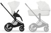 Коляска 2в1 CYBEX Priam Style Matt Black + спальный блок (Off White)