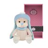 Jack&Lin Мягкая Игрушка Зайчик в Голубом Шарфе и Шапочке, 20 см