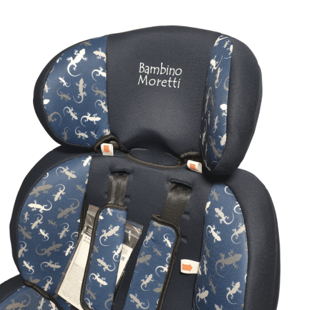 Детское автомобильное кресло / LB-515 Print / Синий-Геккон