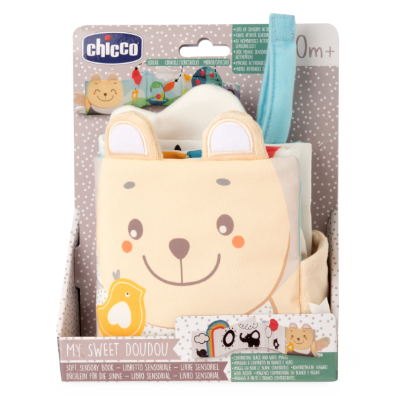 Chicco первая книжка малыша мягкая двухсторонняя