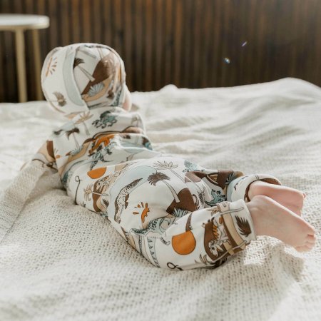 Mjolk Комбинезон Sleep and Play / Dinoworld, на манжетах