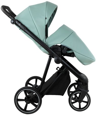 ROAN Коляска 2 в1 Sol короб+прогу.leather(Кожа,2мес) (Misti Mint/Grey/руч. Серый)