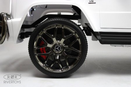 Rivertoys Электромобиль Mercedes-AMG G63 / цвет белый