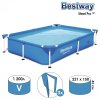 Bestway Бассейн каркасный Steel Pro 56401 / цвет голубой