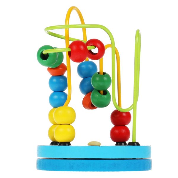 Буратино Развивающая деревянная игрушка Лабиринт Синий трактор 314843 / разноцветная