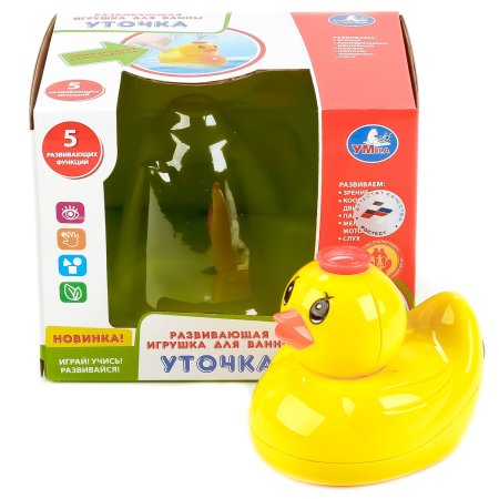 Умка Развивающая игрушка для ванны Уточка 251533 / цвет желтый