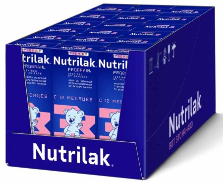 Nutrilak Premium 3 Молочный напиток со вкусом ванили, 200 мл