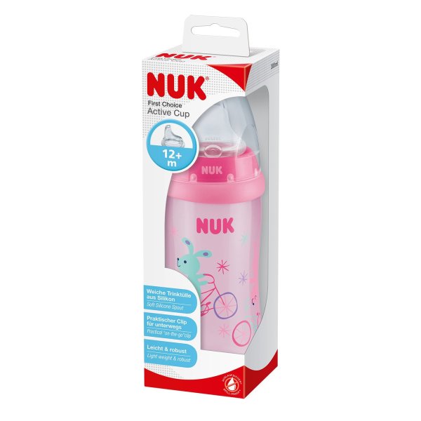 Nuk Поильник Active "Зайчик", 300 мл, с 12 месяцев