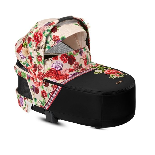 Cybex Спальный блок Cybex Lux Carrycot для колясок Priam III / цвет FE Spring Blossom light/Бежевый, черный
