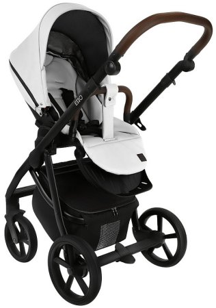 Roan Коляска 2 в 1 Esso 2025 / цвет leather White-black (черно-белая кожа)
