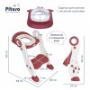 PITUSO Сиденье для унитаза с лесенкой и ручками / цвет Red/Красный