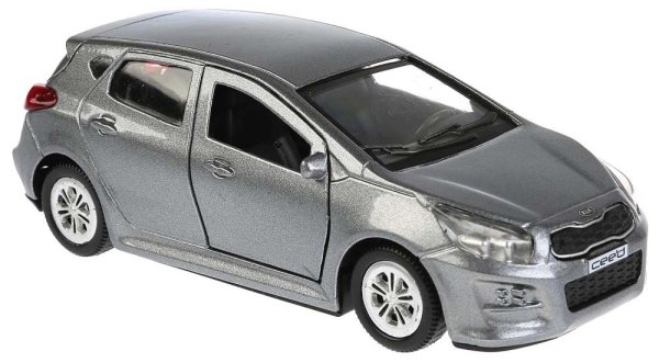 Технопарк Металлическая модель KIA Ceed / цвет серый