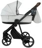 ROAN Коляска 2 в1 Sol короб + прогулка leather/Island Stone/Black/руч.Тем.коричневый