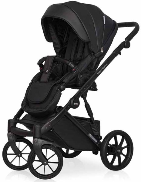 Riko Basic Коляска Montana 3 в 1 Ecco / цвет Black (черный)