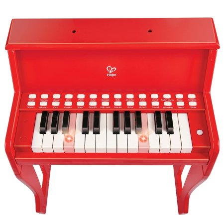 Hape Музыкальная игрушка Пианино с табуреткой / цвет  красный