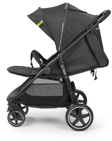 Happy Baby Коляска прогулочная Ultima V2 X4, 4 колеса, съемный бампер / black