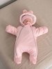 Luxury Baby Комбинезон утепленный с ушками / рост 56 см / с рождения / цвет розовый