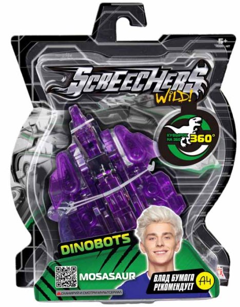 Screechers Wild Игровой набор Мозазавр Дино 360