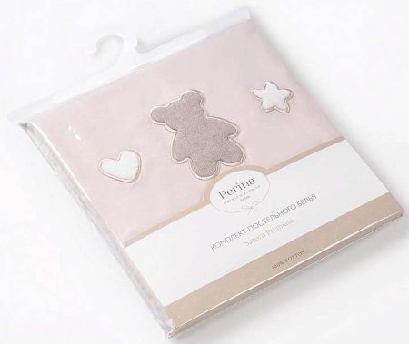 Perina Комплект постельного белья "Teddy Sateen Collection", 2 предмета / цвет бежевый