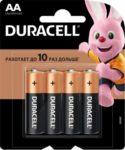 Duracell батарейки аа 4шт stw