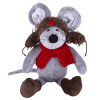 Softoy Игрушка Мышь в шапке ушанке, 36 см S879/20