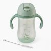 Happy Baby Поильник с трубочкой и ручками, 260 мл / цвет olive/оливковый